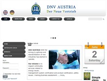Tablet Screenshot of dnvaustria.com